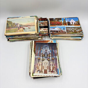 Bulk Lot of Approx. 300 Postcards Some Vintage Random Used & Unused Postcards H